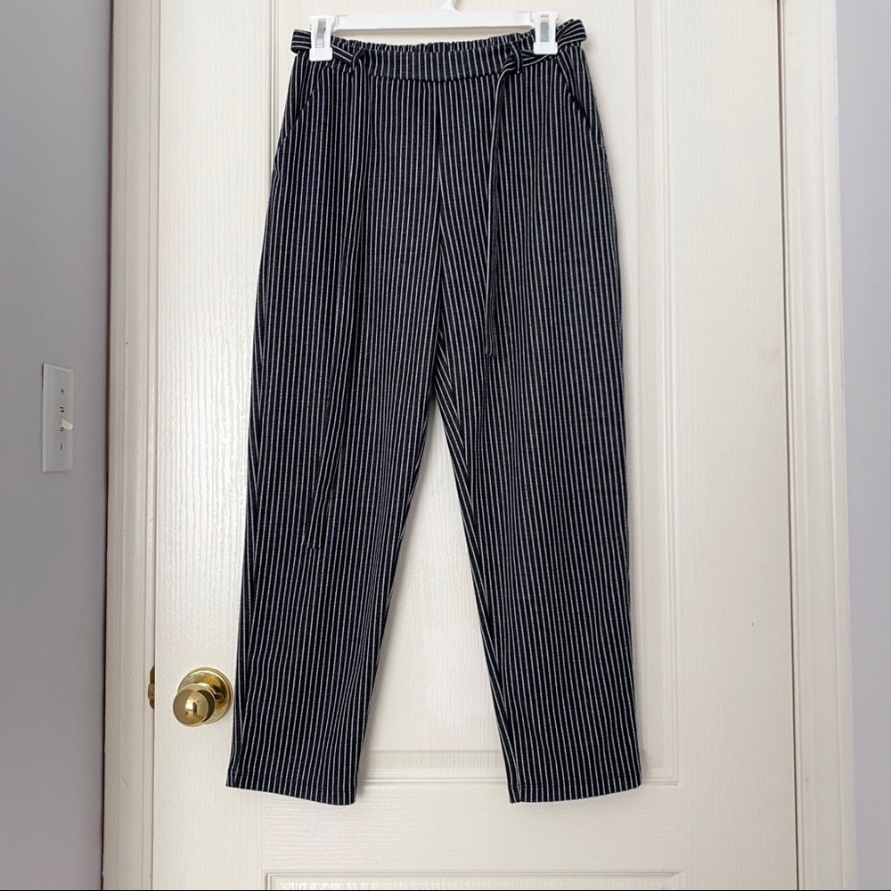 Forever 21 Striped Drawstring Pants